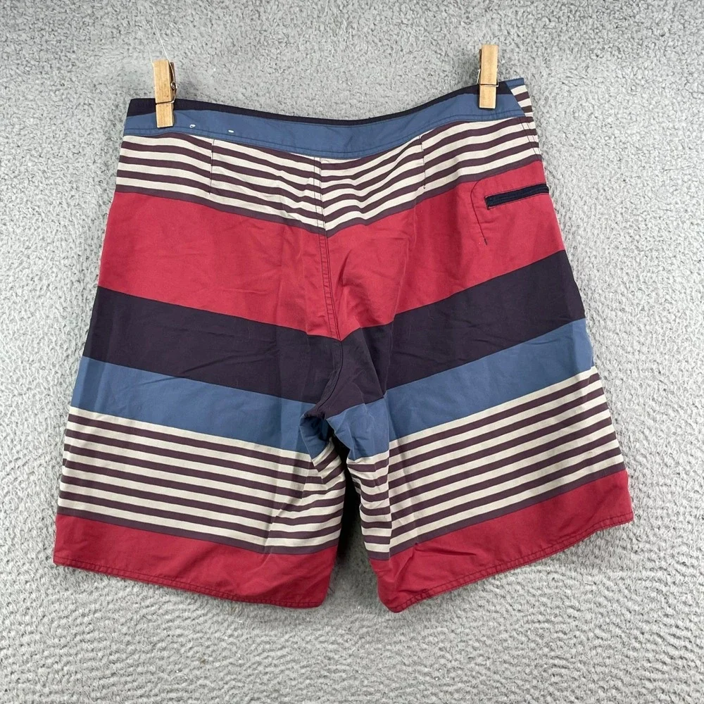 Patagonia‎ Board Shorts Mens 36 Multi-Color Striped Swim Trunks Surf Beachwear